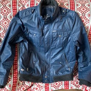 Buffalo - David Bitton Blue Bomber jacket LARGE